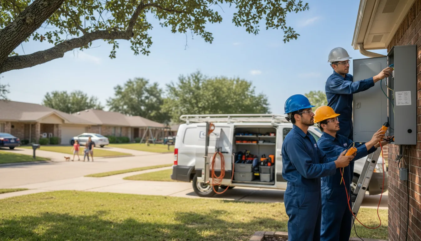 Certified electrician providing emergency electrical services in Mikana, WI